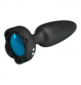 Pretty Love - Tarion RGB Light Thrusting Vibrating Anal Plug (Chargeable - Black)